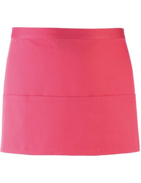 Krátká zástěra do pasu s kapsou Colours - Fuchsia