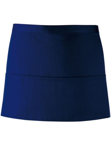 Krátká zástěra do pasu s kapsou Colours - Navy