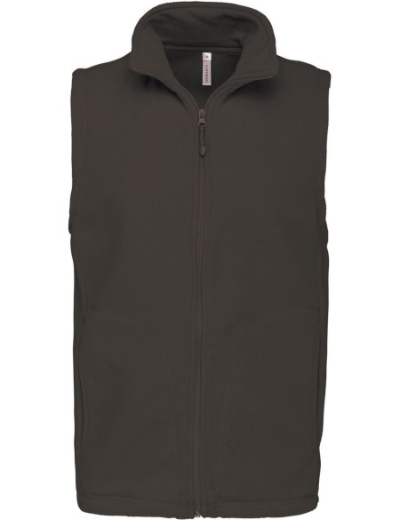 Pánská mikrofleecová vesta Luca K913  -  Dark grey XL