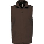 Pánská mikrofleecová vesta Luca K913  - Chocoate 3XL
