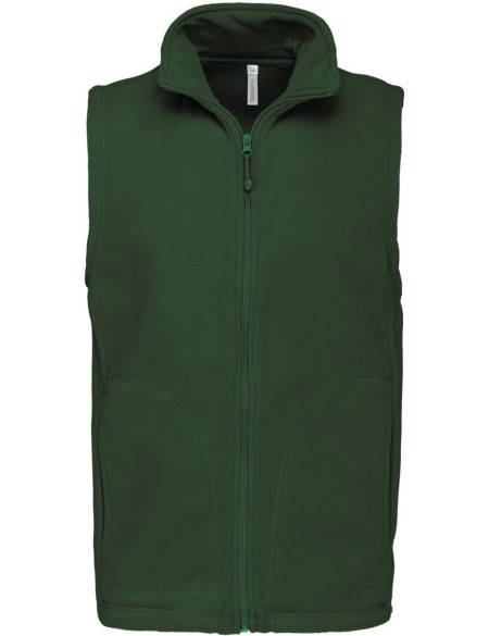 Pánská mikrofleecová vesta Luca K913  - Forest green 4XL