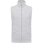 Pánská mikrofleecová vesta Luca K913  - Ash heather 4XL