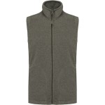 Pánská mikrofleecová vesta Luca K913  - Green marble heather 3XL