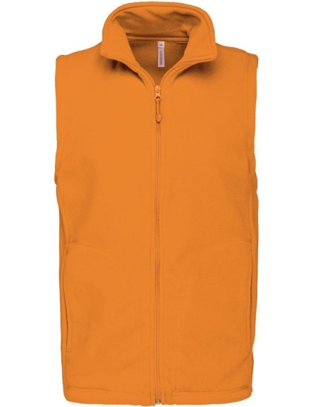 Pánská mikrofleecová vesta Luca K913  - Orange 4XL