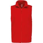 Pánská mikrofleecová vesta Luca K913  - Red 4XL