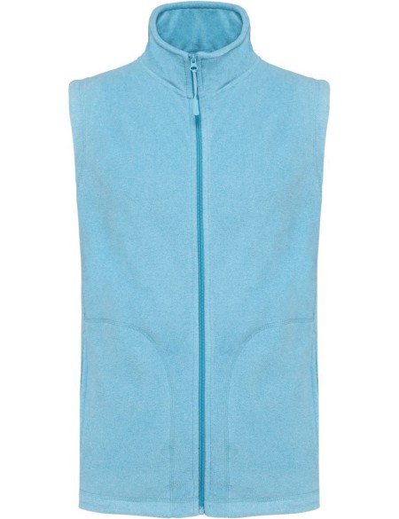 Pánská mikrofleecová vesta Luca K913  - Cloudy blue heather M