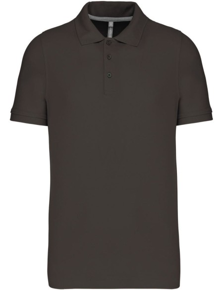 Pánské piqué polo K241 - Dark grey XL