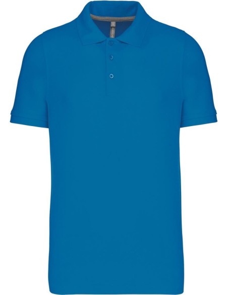 Pánské piqué polo K241 - Tropical blue S