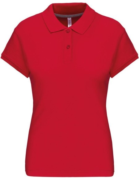 Dámské piqué polo K242 - Red M
