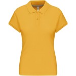 Dámské piqué polo K242 - Yellow M