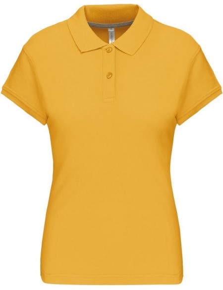 Dámské piqué polo K242 - Yellow M