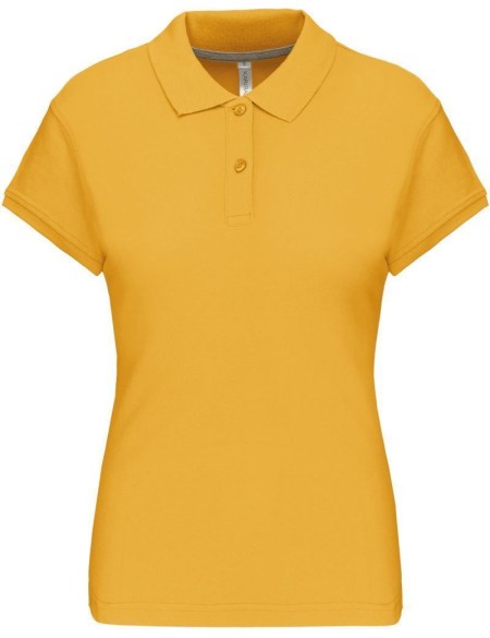 Dámské piqué polo K242 - Yellow L