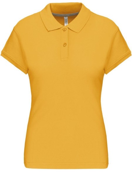 Dámské piqué polo K242 - Yellow XL