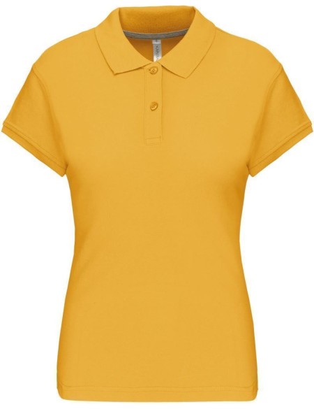 Dámské piqué polo K242 - Yellow 3XL