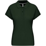 Dámské piqué polo K242 - Forest green M