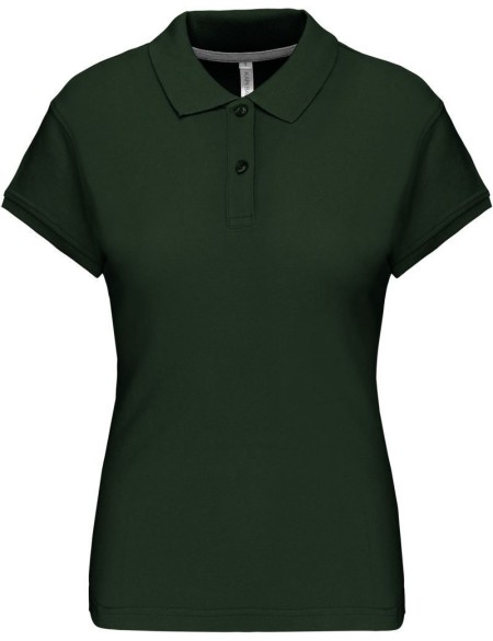 Dámské piqué polo K242 - Forest green M