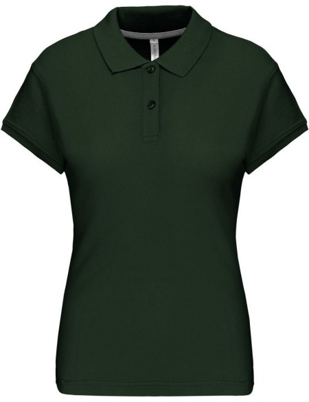 Dámské piqué polo K242 - Forest green XXL