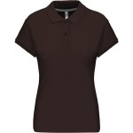 Dámské piqué polo K242 - Chocolate M