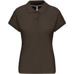 Dámské piqué polo K242 - Dark khaki XXL