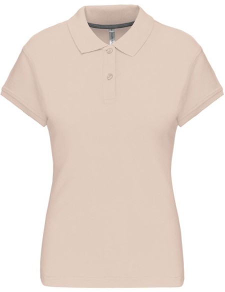 Dámské piqué polo K242 - Light sand L
