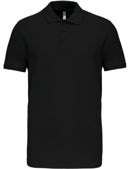 Pánské elastické piqué polo K239 - Black M