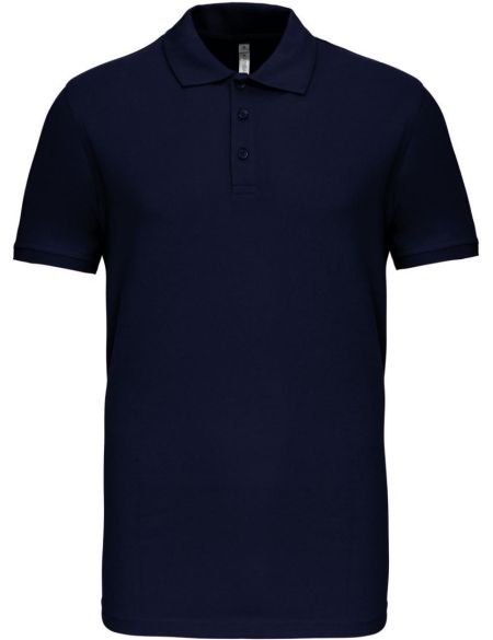 Pánské elastické piqué polo K239 - White