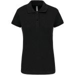 Dámské elastické piqué polo K240 - Black L