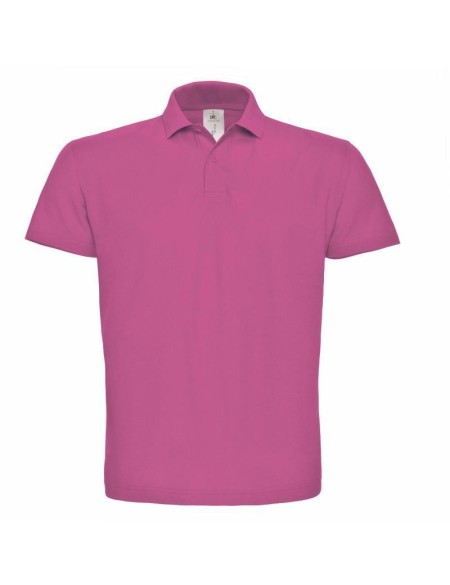 Pánské piqué polo B+C ID.001 - Fuchsia M