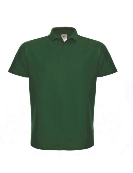 Pánské piqué polo B+C ID.001 - Bottle green XL