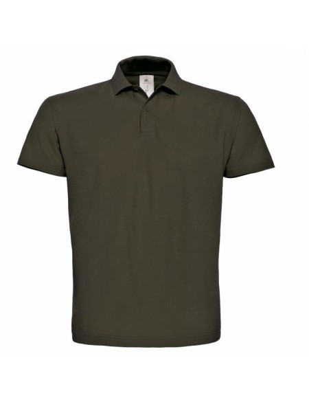 Pánské piqué polo B+C ID.001 - Brown M
