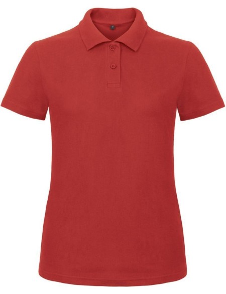 Dámské piqué polo B+C ID.001 - Red M