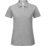 Dámské piqué polo B+C ID.001 - Heather grey M