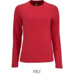 Dámské tričko s dlouhým rukávem IMPERIAL - Red L