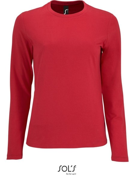 Dámské tričko s dlouhým rukávem IMPERIAL - Red L