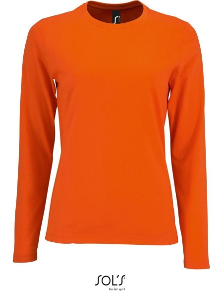 Dámské tričko s dlouhým rukávem IMPERIAL - Orange M