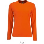Dámské tričko s dlouhým rukávem IMPERIAL - Orange XXL