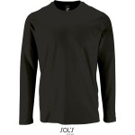 Pánské tričko s dlouhým rukávem IMPERIAL - Deep black XXL