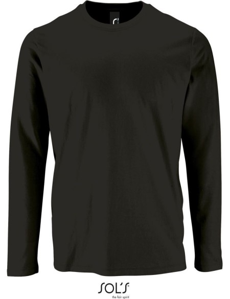 Pánské tričko s dlouhým rukávem IMPERIAL - Deep black XXL