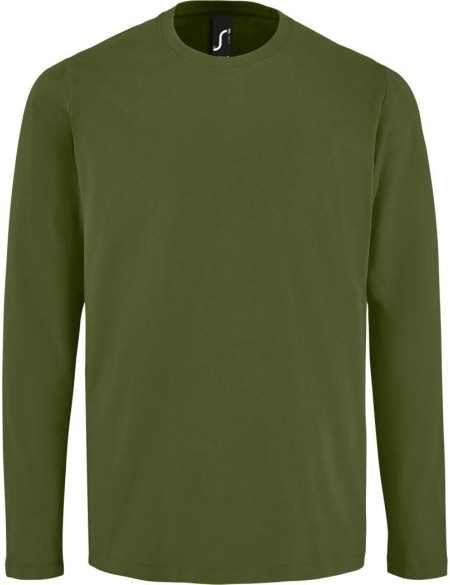 Pánské tričko s dlouhým rukávem IMPERIAL - Dark khaki L
