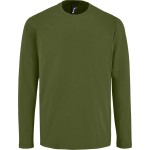 Pánské tričko s dlouhým rukávem IMPERIAL - Dark khaki 4XL