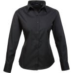 Popelínová halenka s dlouhým rukávem PR 300 - Black 3XL