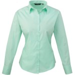 Popelínová halenka s dlouhým rukávem PR 300 - Aqua 3XL
