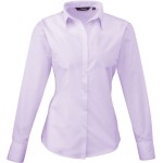 Popelínová halenka s dlouhým rukávem PR 300 - Lilac 3XL