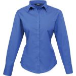 Popelínová halenka s dlouhým rukávem PR 300 - Royal blue 5XL