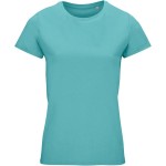 Dámské tričko Crusader z bio bavlny - Pool blue XXL