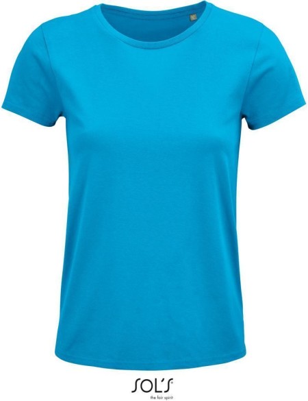 Dámské tričko Crusader z bio bavlny - Aqua XXL