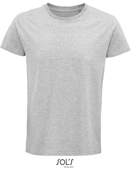 Pánské tričko Crusader z bio bavlny - Grey melange 5XL