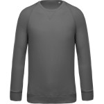 Pánská raglánová mikina z bio bavlny - Storm grey 3XL