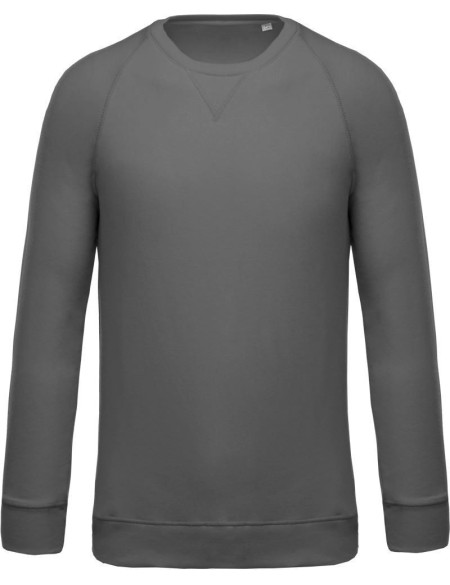 Pánská raglánová mikina z bio bavlny - Storm grey 3XL