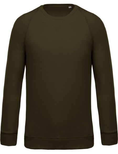 Pánská raglánová mikina z bio bavlny - Moss green XXL